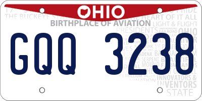 OH license plate GQQ3238