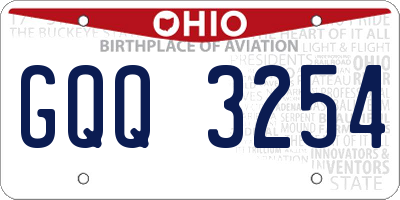OH license plate GQQ3254