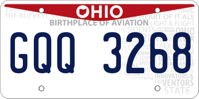 OH license plate GQQ3268