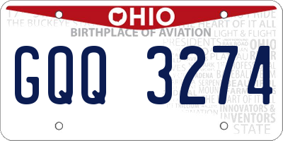 OH license plate GQQ3274