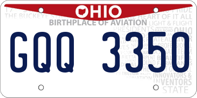 OH license plate GQQ3350