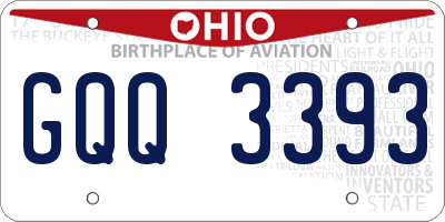 OH license plate GQQ3393