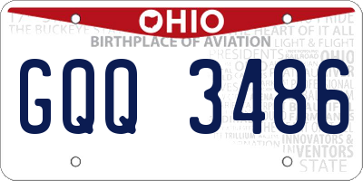 OH license plate GQQ3486