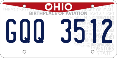 OH license plate GQQ3512