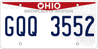 OH license plate GQQ3552