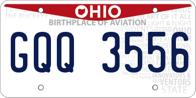 OH license plate GQQ3556
