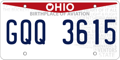 OH license plate GQQ3615