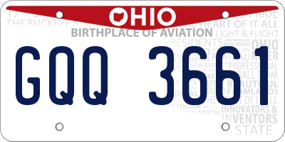 OH license plate GQQ3661