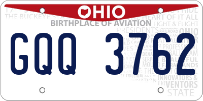 OH license plate GQQ3762