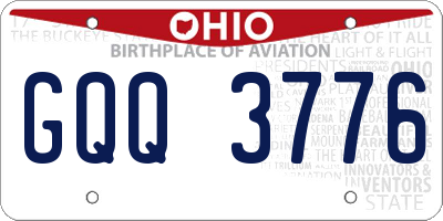 OH license plate GQQ3776