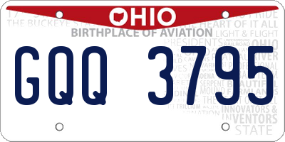 OH license plate GQQ3795