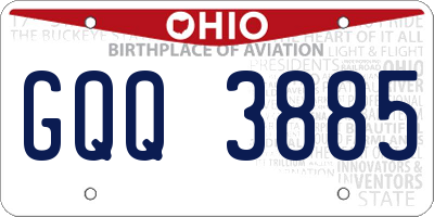 OH license plate GQQ3885