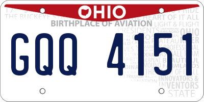 OH license plate GQQ4151
