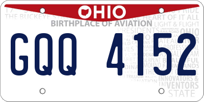 OH license plate GQQ4152