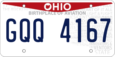 OH license plate GQQ4167