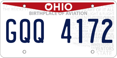 OH license plate GQQ4172