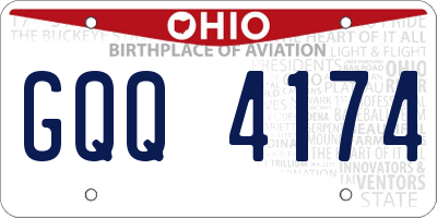 OH license plate GQQ4174