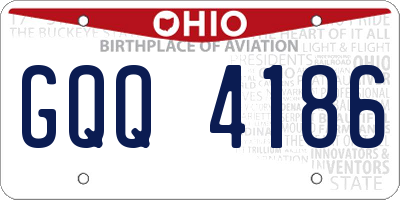 OH license plate GQQ4186
