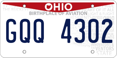 OH license plate GQQ4302