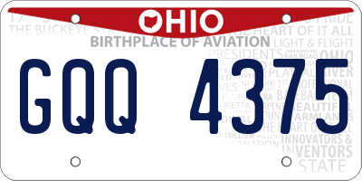 OH license plate GQQ4375