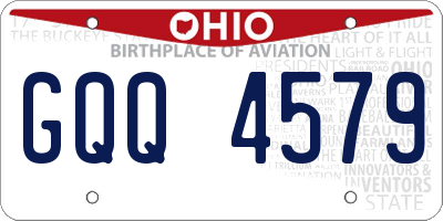 OH license plate GQQ4579