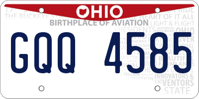 OH license plate GQQ4585