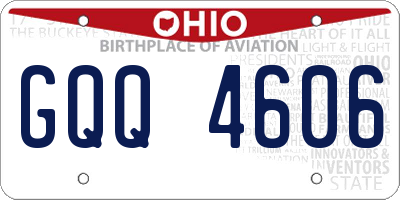 OH license plate GQQ4606