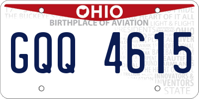 OH license plate GQQ4615