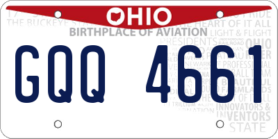 OH license plate GQQ4661