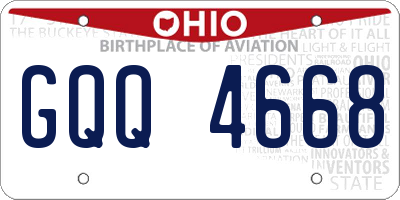 OH license plate GQQ4668