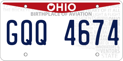 OH license plate GQQ4674