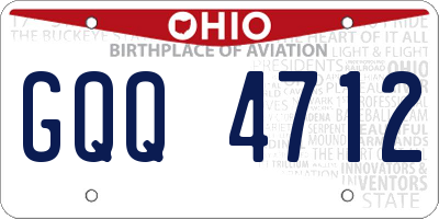 OH license plate GQQ4712
