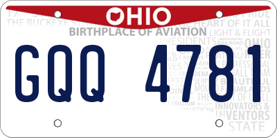 OH license plate GQQ4781