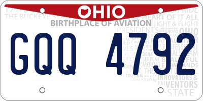 OH license plate GQQ4792