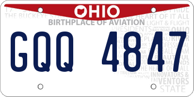 OH license plate GQQ4847
