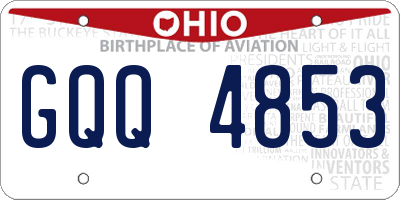 OH license plate GQQ4853