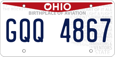 OH license plate GQQ4867