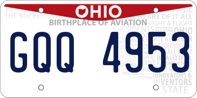 OH license plate GQQ4953