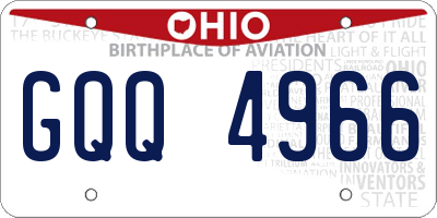 OH license plate GQQ4966