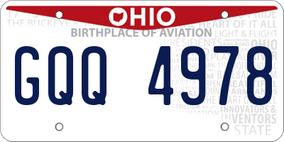 OH license plate GQQ4978