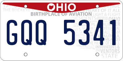 OH license plate GQQ5341