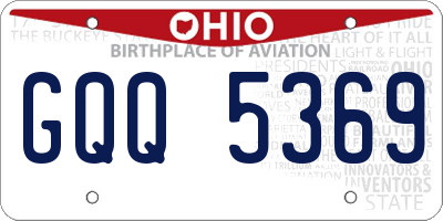 OH license plate GQQ5369