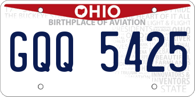 OH license plate GQQ5425