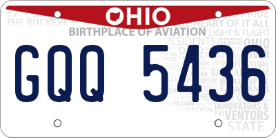 OH license plate GQQ5436
