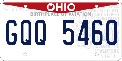 OH license plate GQQ5460