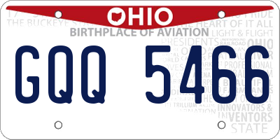 OH license plate GQQ5466