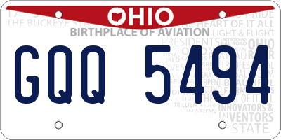 OH license plate GQQ5494