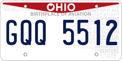 OH license plate GQQ5512