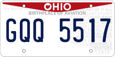 OH license plate GQQ5517