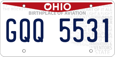 OH license plate GQQ5531